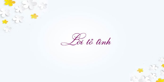 Lời tỏ tình đáng yêu