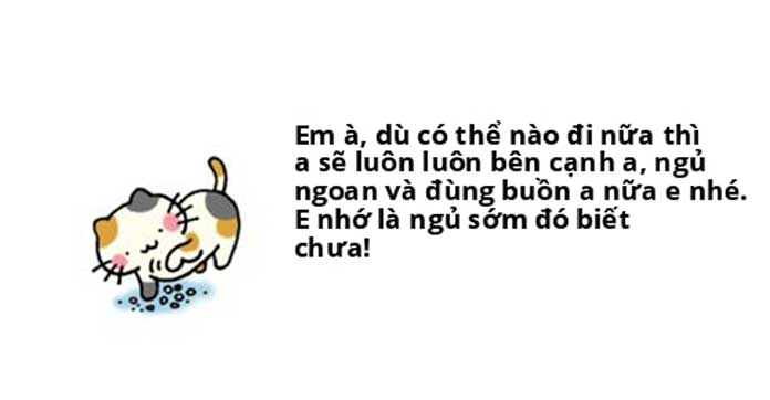 Chúc người yêu ngủ ngon