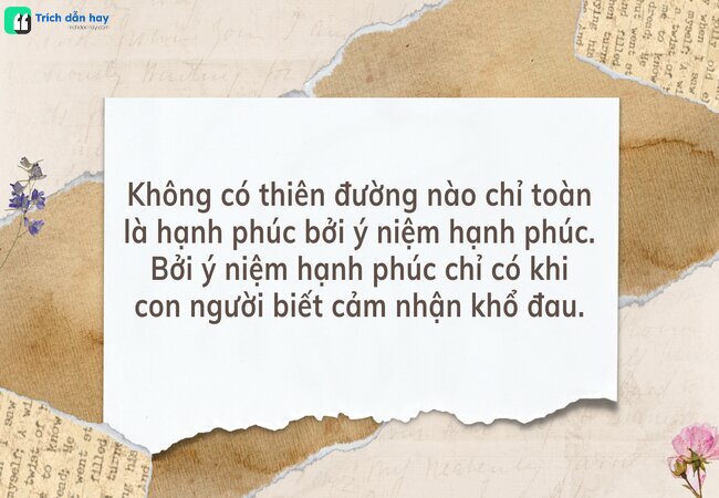 Hạnh phúc chân thật đó là khi bạn biết trân trọng bản thân.